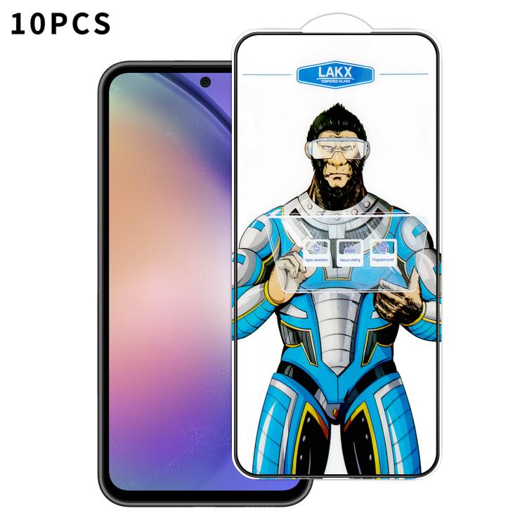 Pellicola vetro temperato Blue Gorilla anti-impronta per Samsung Galaxy