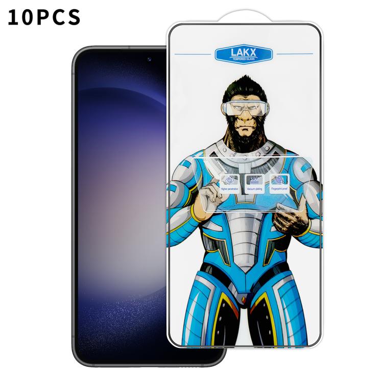 Pellicola vetro temperato Blue Gorilla anti-impronta per Samsung Galaxy