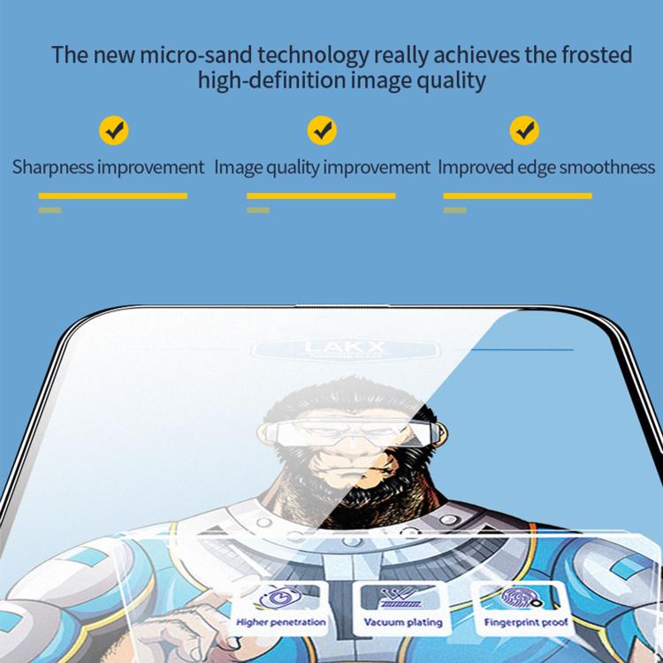 Pellicola vetro temperato Blue Gorilla anti-impronta per Samsung Galaxy