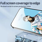 Pellicola vetro temperato Blue Gorilla anti-impronta per Samsung Galaxy