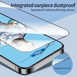 Pellicola vetro temperato Blue Gorilla anti-impronta per Samsung Galaxy