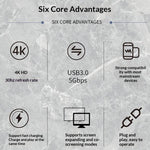 Docking Station USB-C 5 in 1 con uscita 4K HD