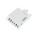 Caricabatterie rapido 160W con 3 porte Type-C e 3 porte USB