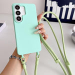 Custodia silicone antiurto con cordino per Samsung Galaxy S26+, S25 Edge e S26