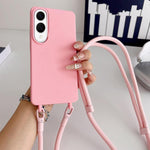 Custodia silicone antiurto con cordino per Samsung Galaxy S26+, S25 Edge e S26