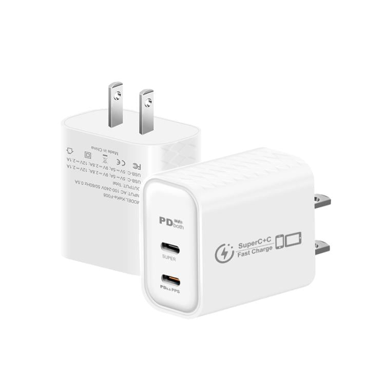 Caricabatterie doppio 25W con porta Type-C PD3.0