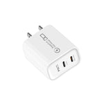 Caricabatterie doppio 25W con porta Type-C PD3.0