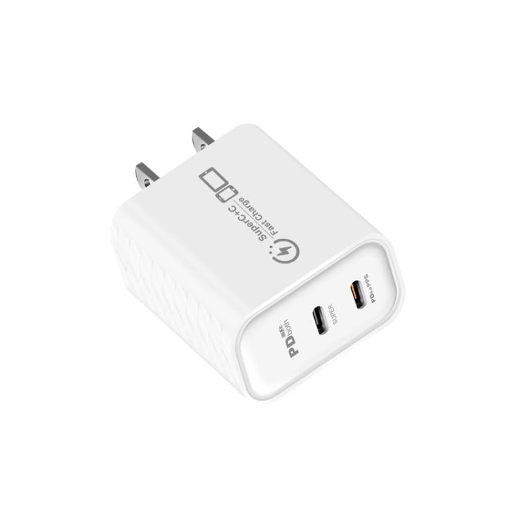 Caricabatterie doppio 25W con porta Type-C PD3.0
