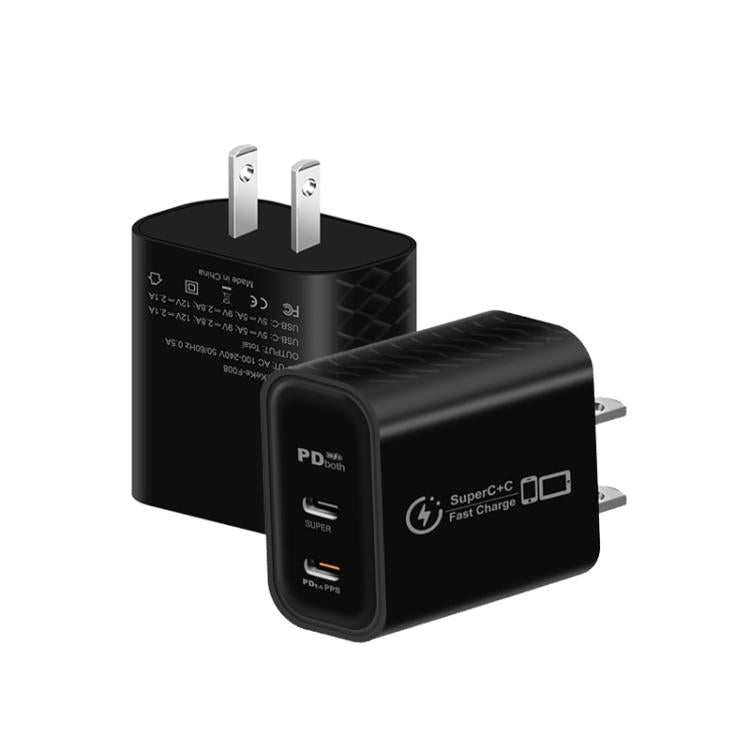 Caricabatterie doppio 25W con porta Type-C PD3.0