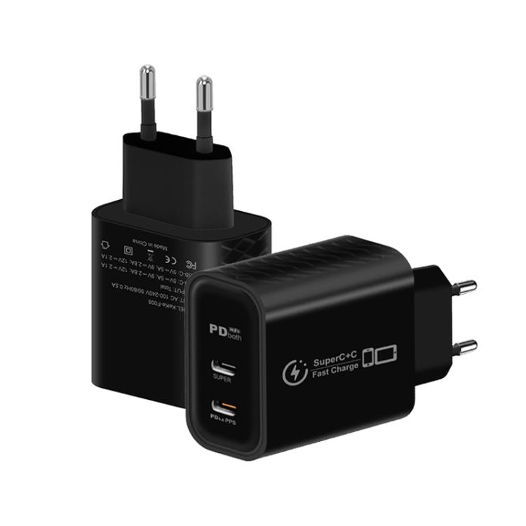 Caricabatterie doppio 25W con porta Type-C EU Plug