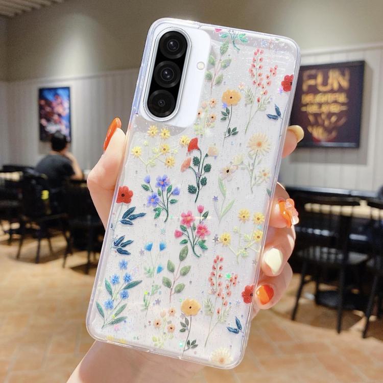 Custodia TPU con motivo floreale per Samsung Galaxy A36 / A56 5G