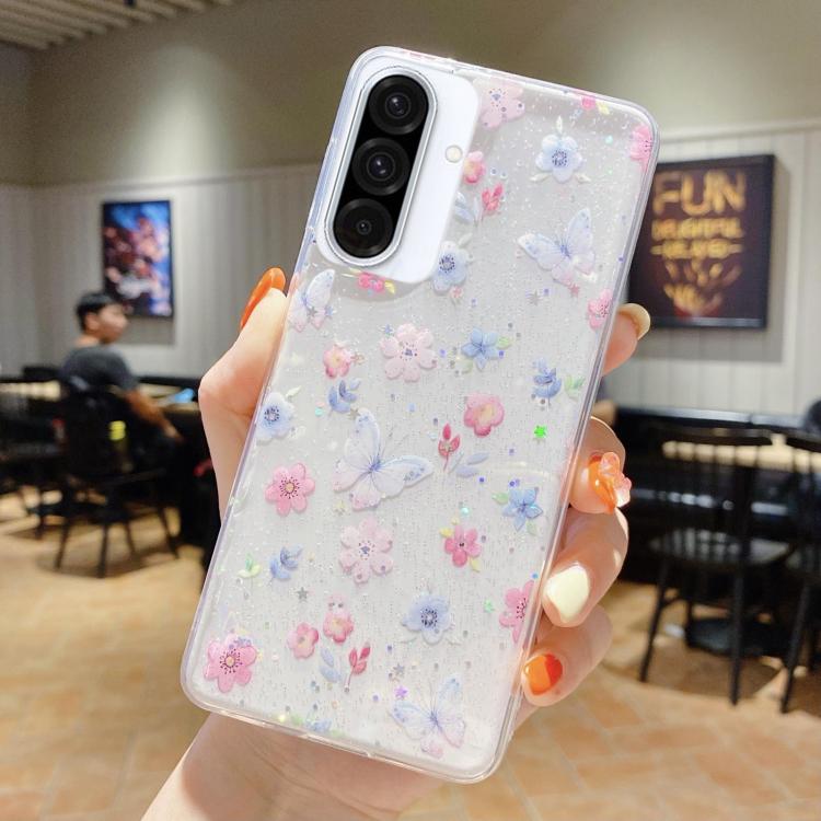 Custodia TPU con motivo floreale per Samsung Galaxy A36 / A56 5G