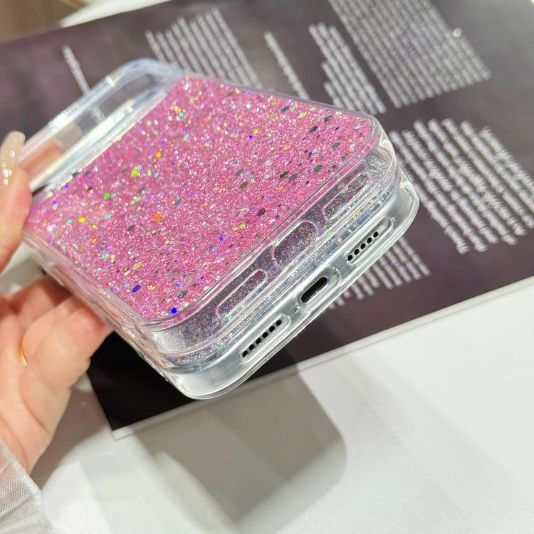 Custodia per telefono in TPU e resina epossidica con glitter e paillettes, For iPhone 17 Pro Max, For iPhone 17 Pro, For iPhone 17