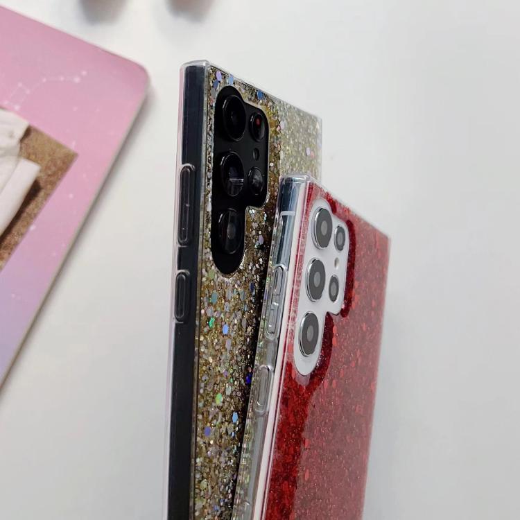 Custodia TPU e resina epossidica con glitter per Samsung Galaxy S26+, S26 Ultra