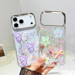Custodia TPU e PC con farfalle 3D per iPhone 15 Pro