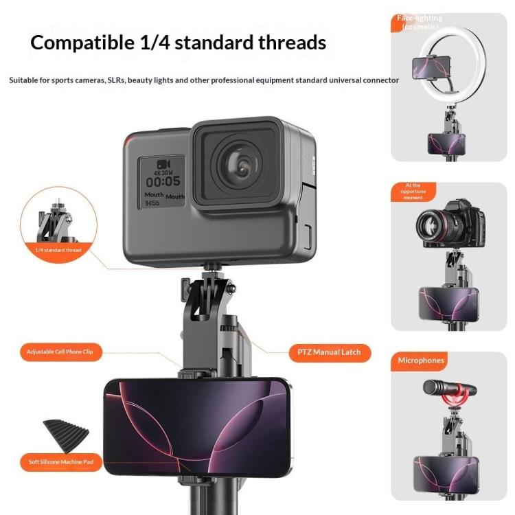 Supporto per selfie stick con treppiede e telecomando Bluetooth T02TK, rotazione a 360 gradi., T02TK