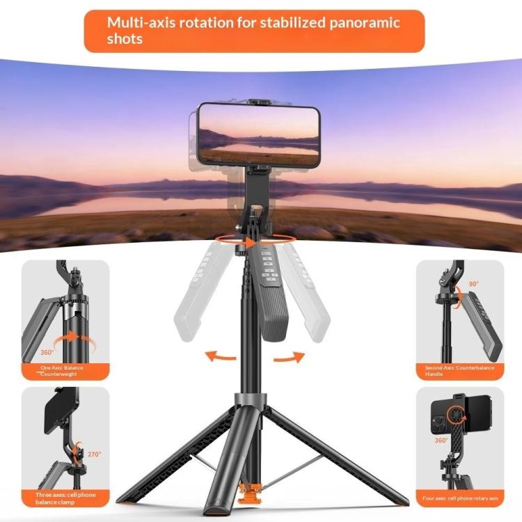 Supporto per selfie stick con treppiede e telecomando Bluetooth T02TK, rotazione a 360 gradi., T02TK
