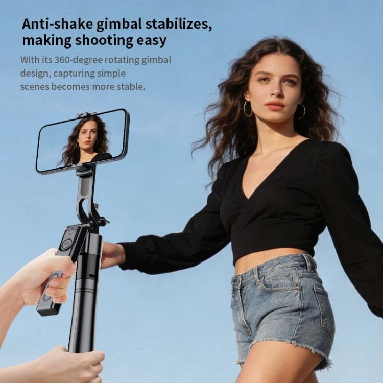 F01 Asta per selfie con gimbal intelligente AI per streaming live e tracciamento del volto, treppiede telescopico da 192 cm.