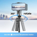 F01 Asta per selfie con gimbal intelligente AI per streaming live e tracciamento del volto, treppiede telescopico da 192 cm.