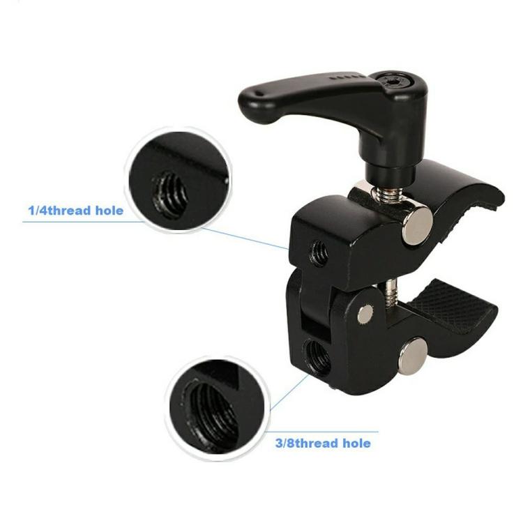 Pinza a granchio Z039 per fotografia con filettatura da 1/4 e 3/8 per fotocamere DSLR