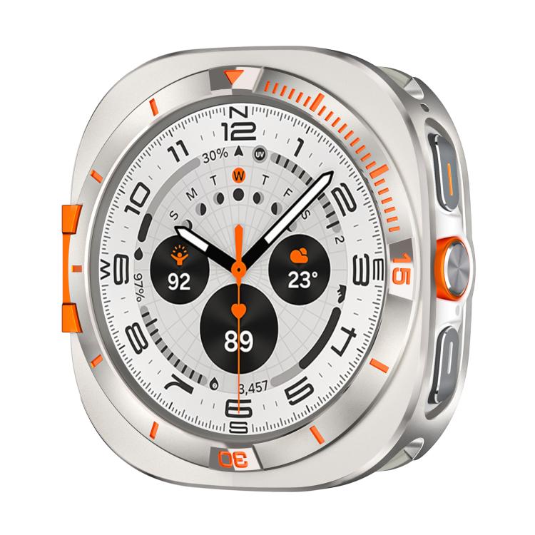Custodia protettiva in metallo per orologio con PC integrato in stile alpino., For Samsung Galaxy Watch Ultra 47mm / Ultra 2025