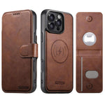 Suteni Q05S5 Custodia per telefono 3 in 1 con apribottiglie staccabile, porta carte magnetico in pelle bovina vegana, For iPhone 17 Pro Max, For iPhone 17 Pro, For iPhone 17, For iPhone Air, For iPhone 16 Pro Max, For iPhone 16 Pro, For iPhone 16 Plus ...