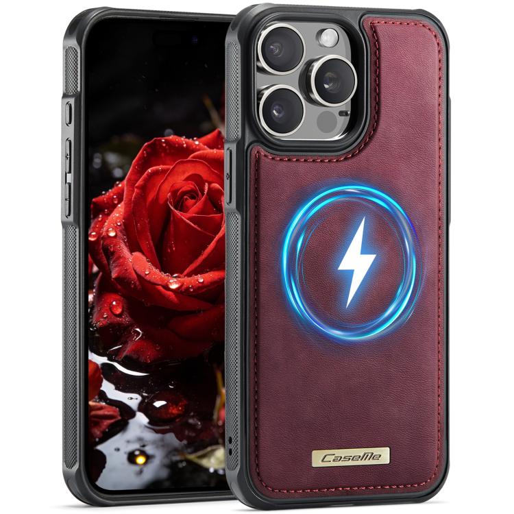 Custodia posteriore magnetica in ecopelle CaseMe serie C69 per telefono., For iPhone 14 Pro, For iPhone 14 Pro Max, For iPhone 13 Pro Max, For iPhone 13 Pro