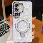 Pellicola per lenti glitter elettrolitico con supporto magnetico per Samsung