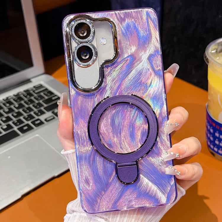 Pellicola glitter elettrolitico con supporto magnetico per Samsung Galaxy A07 5G