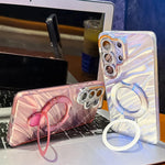 Pellicola glitter elettrolitico con supporto magnetico per Samsung Galaxy A36 5G