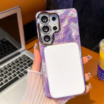 Pellicola glitter elettrolitico con supporto magnetico per Samsung Galaxy A07 5G