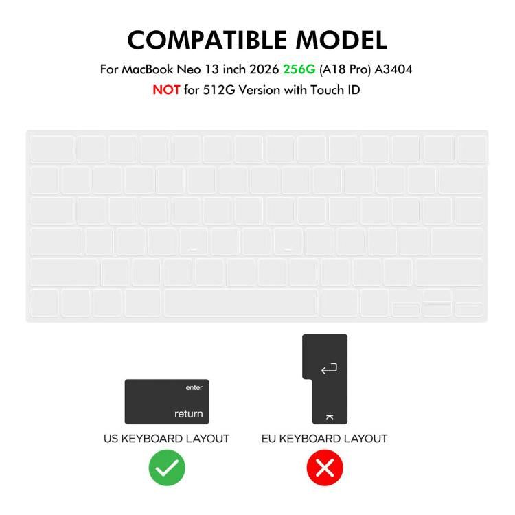 Custodia protettiva 3 in 1 per MacBook Neo 13" 2026