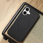 Cover posteriore magnetica in tessuto PU per iPhone