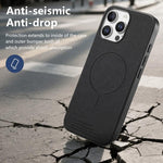Cover posteriore magnetica in tessuto PU per iPhone 13 e 14 Pro M