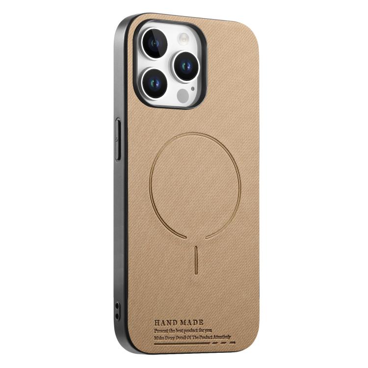 Cover posteriore magnetica in tessuto PU per iPhone 13 e 14 Pro M