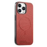 Cover posteriore magnetica in tessuto PU per iPhone 13 e 14 Pro M