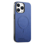 Cover posteriore magnetica in tessuto PU per iPhone 13 e 14 Pro M