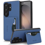 Custodia con porta carte magnetico in ecopelle per Samsung Galaxy S23 Ultra