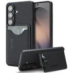 Custodia con porta carte magnetico in ecopelle per Samsung Galaxy S23 Ultra