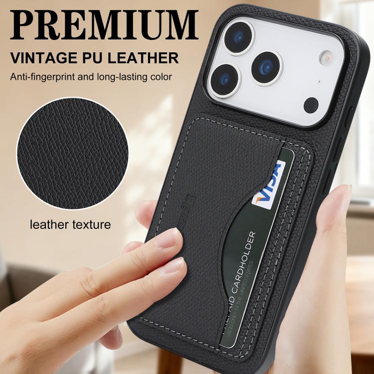 Custodia portafoglio in ecopelle vegana con porta carte per iPhon