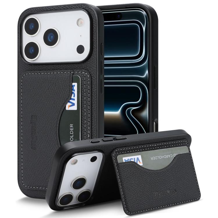 Custodia portafoglio in ecopelle vegana con porta carte per iPhon