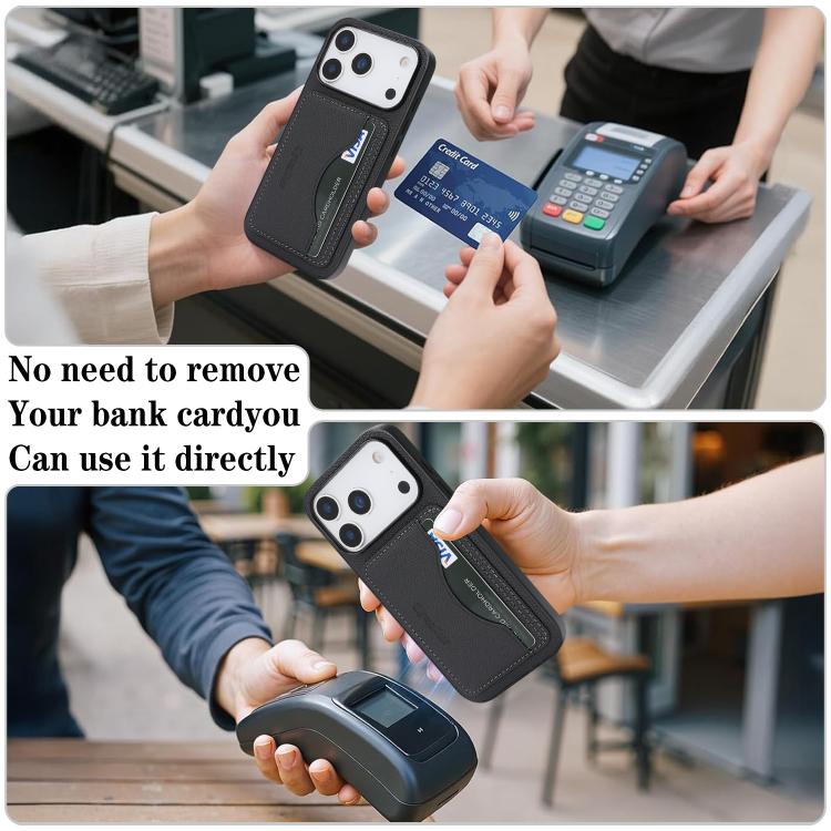 Custodia portafoglio in ecopelle vegana con porta carte per iPhon