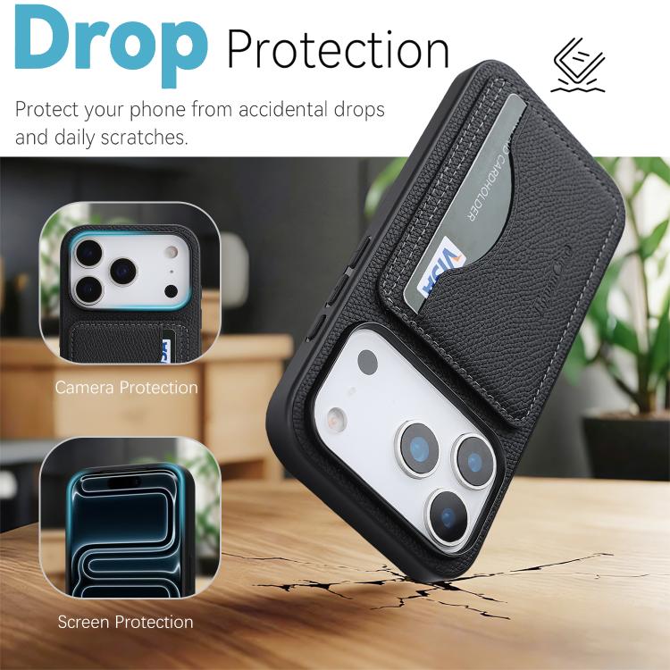 Custodia portafoglio in ecopelle vegana con porta carte per iPhon