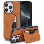 Custodia portafoglio in ecopelle vegana per iPhone 16 Pro Max