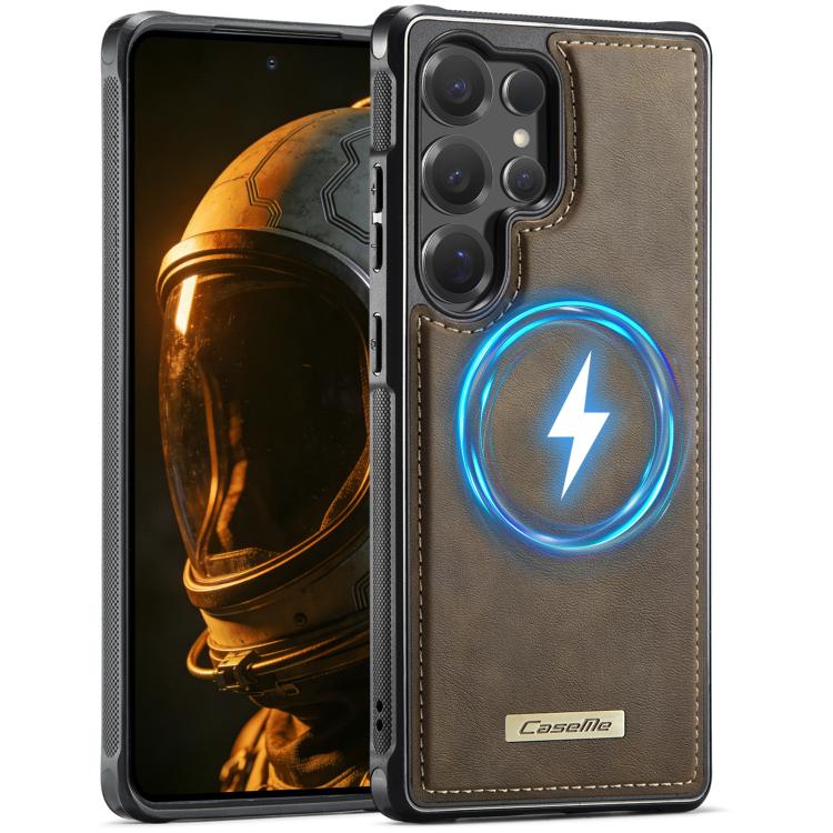 Custodia posteriore magnetica in ecopelle per Samsung Galaxy A56, S25 Ultra, S24
