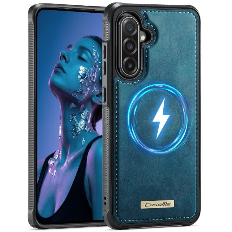 Custodia posteriore magnetica in ecopelle per Samsung Galaxy A56, S25 Ultra, S24