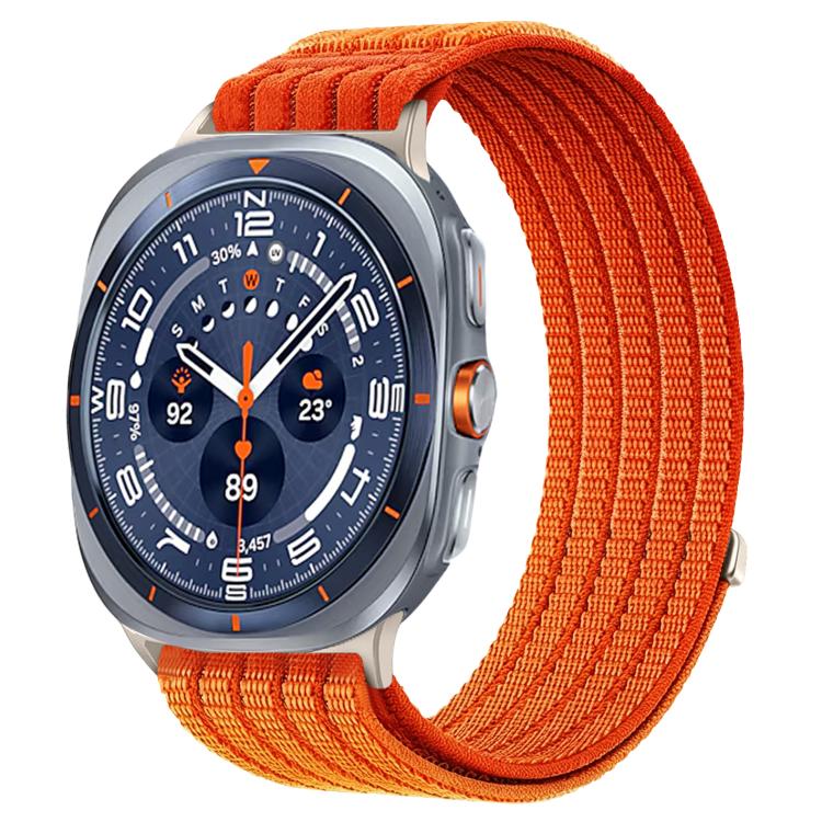 Cinturino per orologio in nylon intrecciato traspirante, leggero come una nuvola, con cassa in metallo., For Samsung Galaxy Watch Ultra 47mm / Ultra 2025