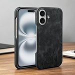 Cover posteriore in ecopelle con chiusura magnetica per iPhone Ai