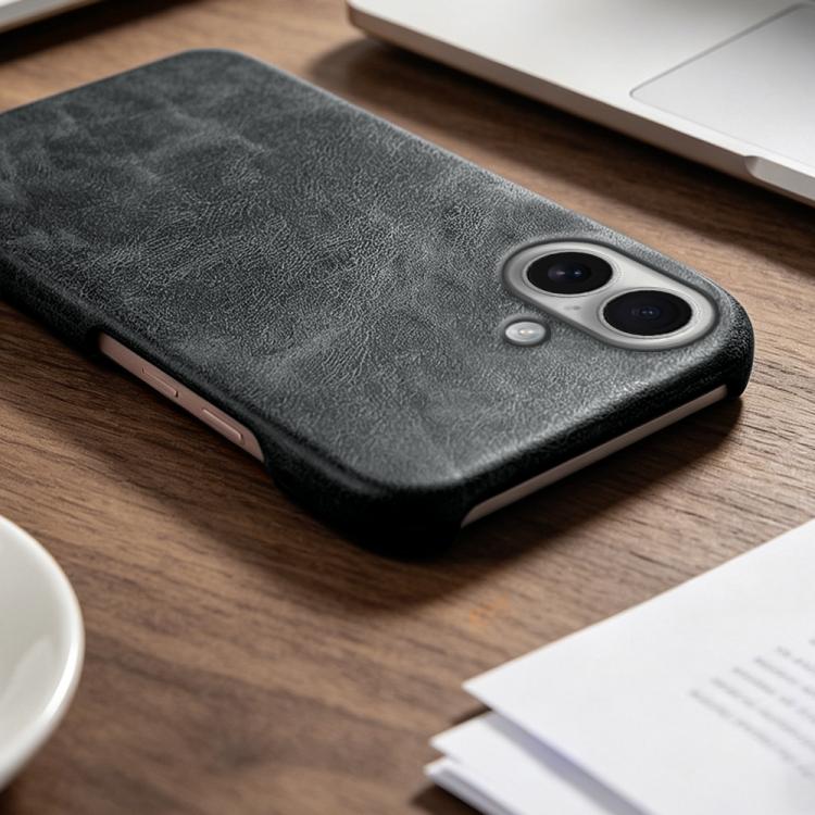Cover posteriore in ecopelle con chiusura magnetica per iPhone Ai