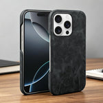 Cover posteriore in ecopelle con chiusura magnetica per iPhone 16